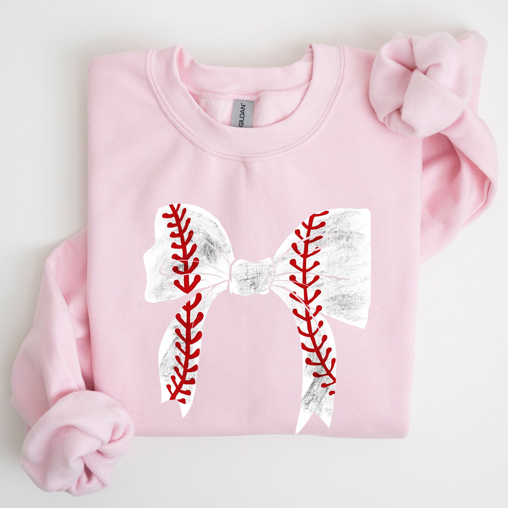 Baseball, Bow, Mom, Mother's Day Sweatshirt