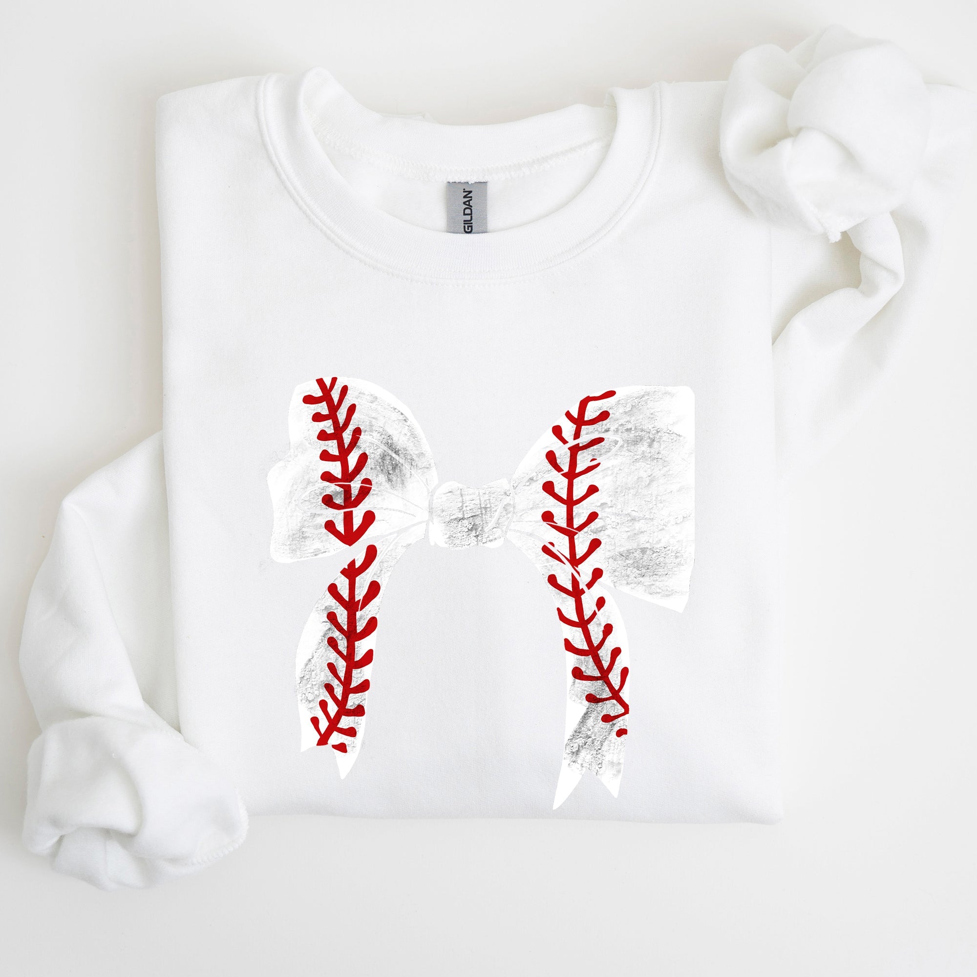 Baseball, Bow, Mom, Mother's Day Sweatshirt
