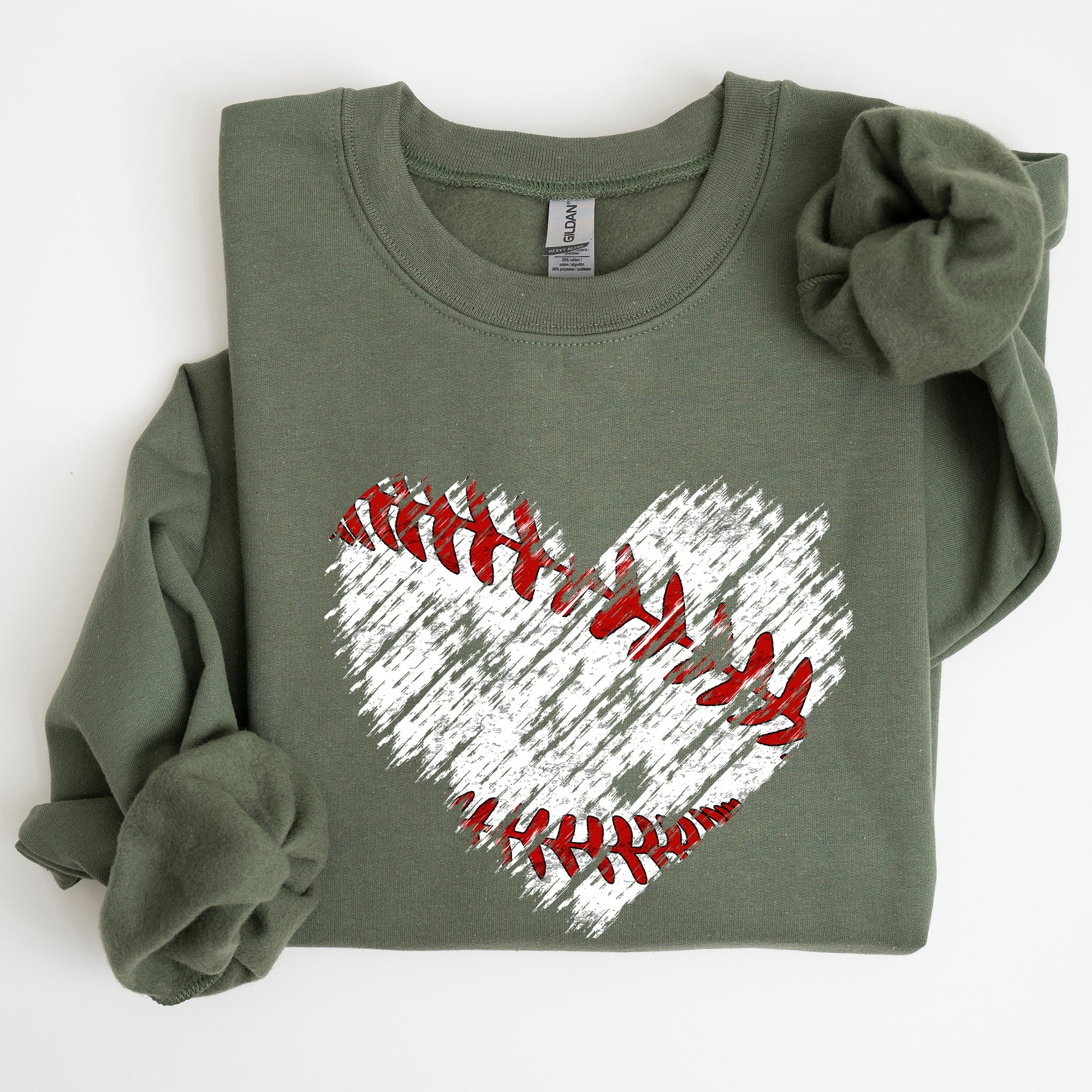 Baseball, Heart, Mom, Mother's Day Sweatshirt
