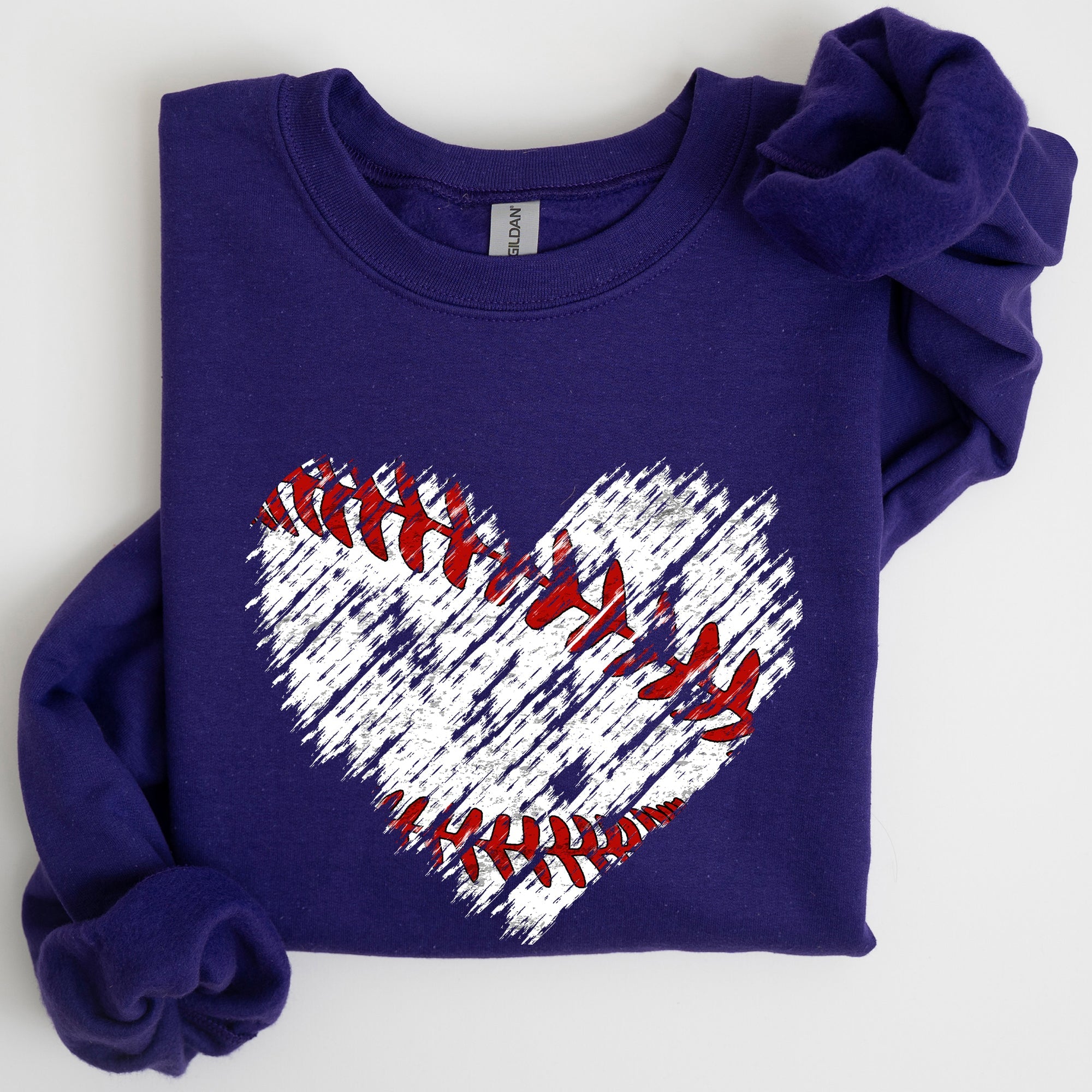 Baseball, Heart, Mom, Mother's Day Sweatshirt