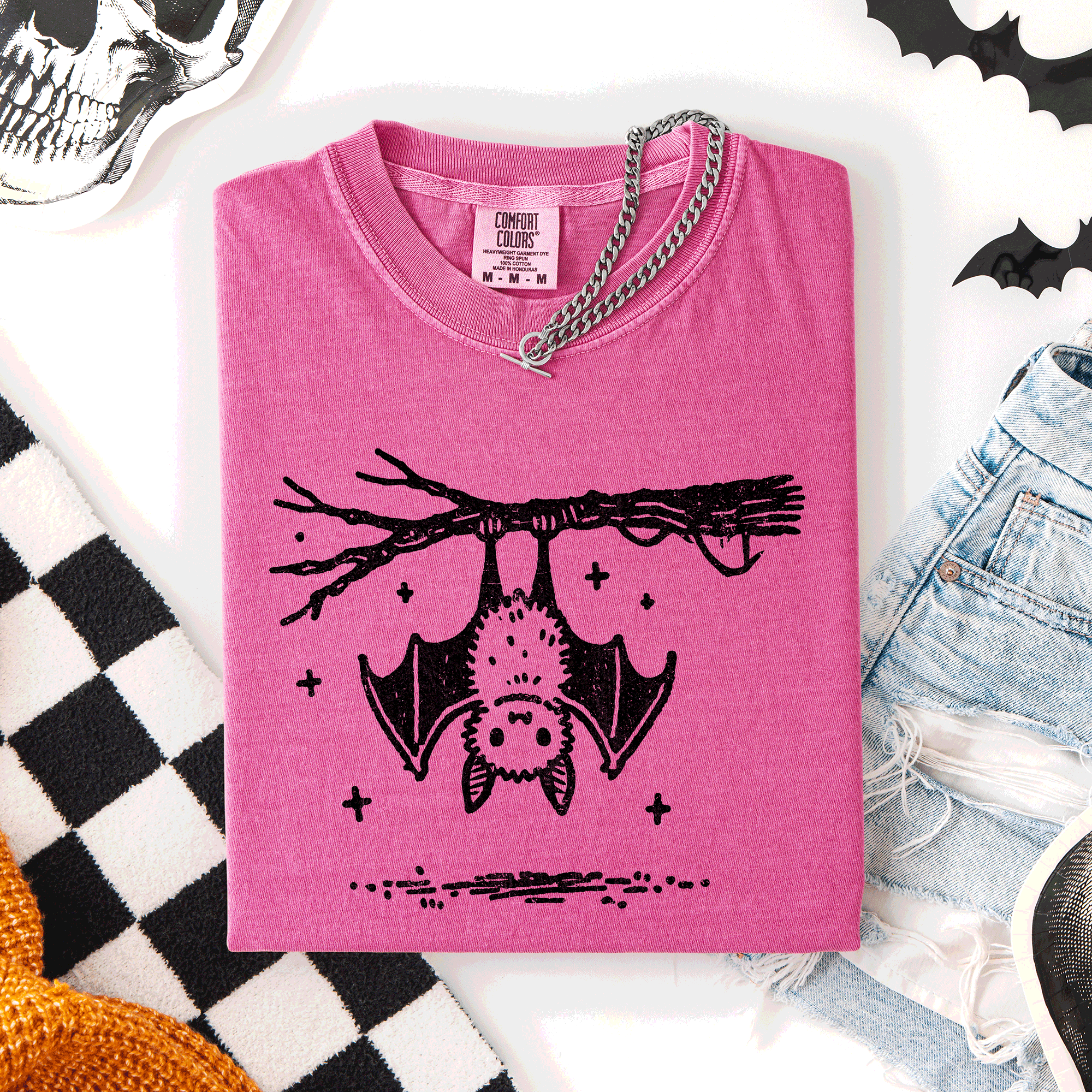 Bat, Cute, Adorable, Halloween, Comfort Colors T-Shirt