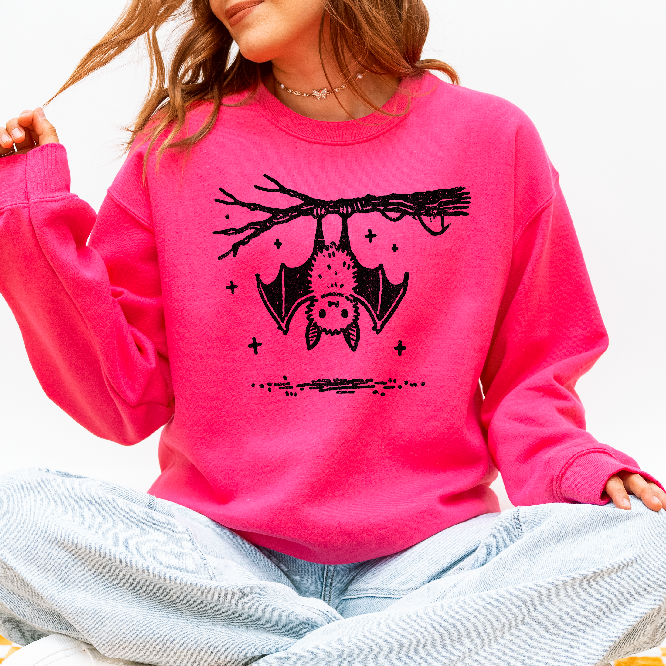 Bat, Cute, Adorable, Halloween Sweatshirt
