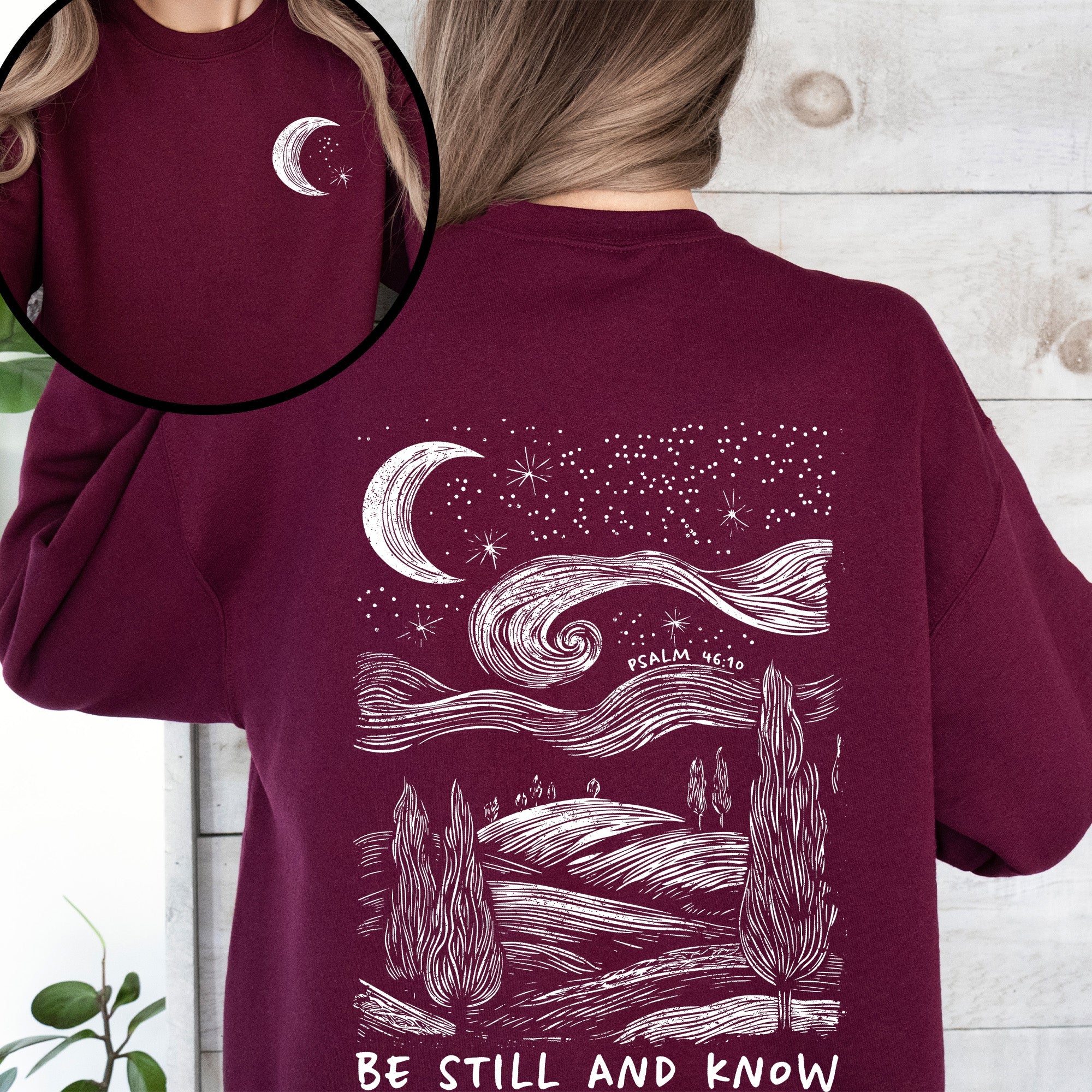 Be Still And Know, Bible, Faith, Christian, Religious Sweatshirt