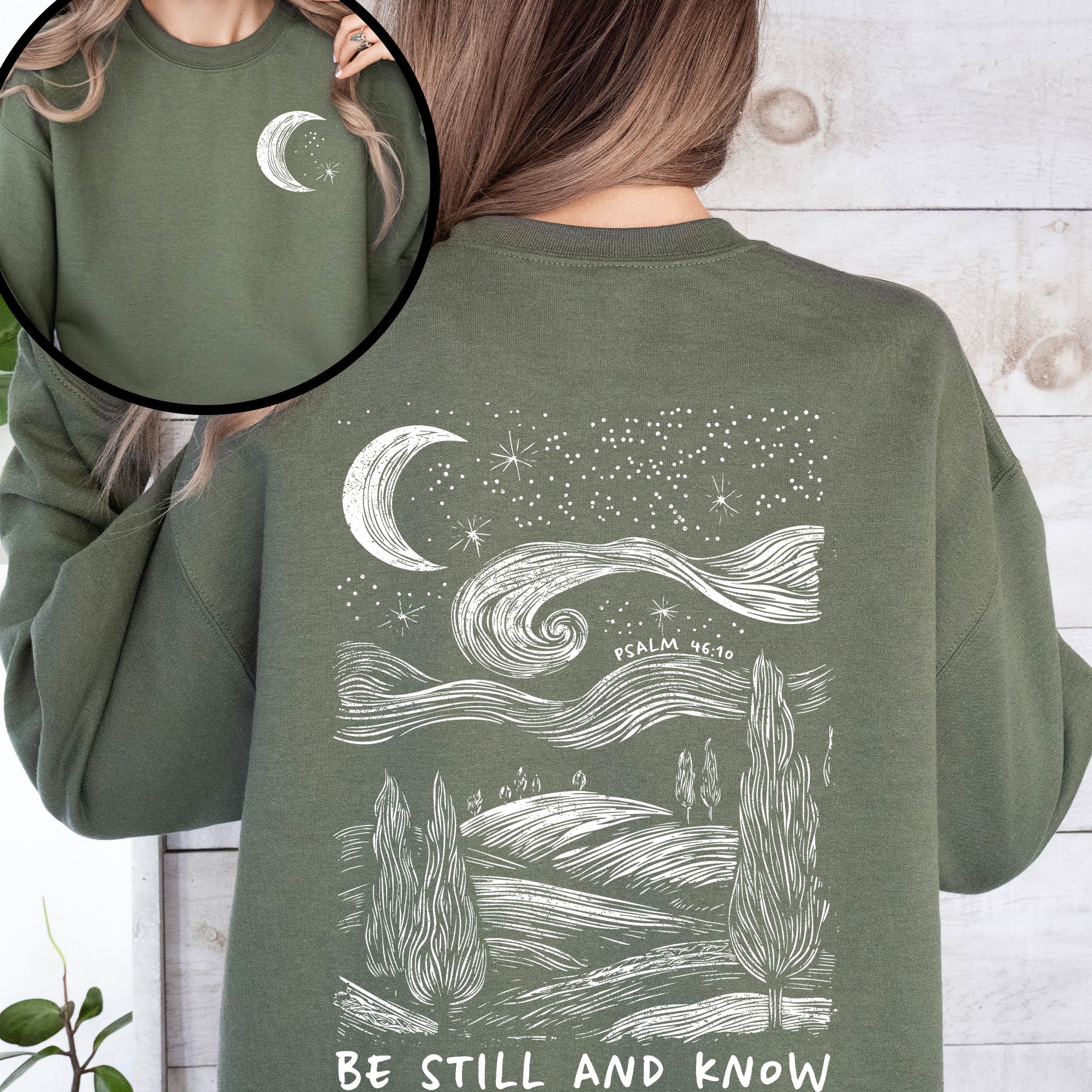 Be Still And Know, Bible, Faith, Christian, Religious Sweatshirt