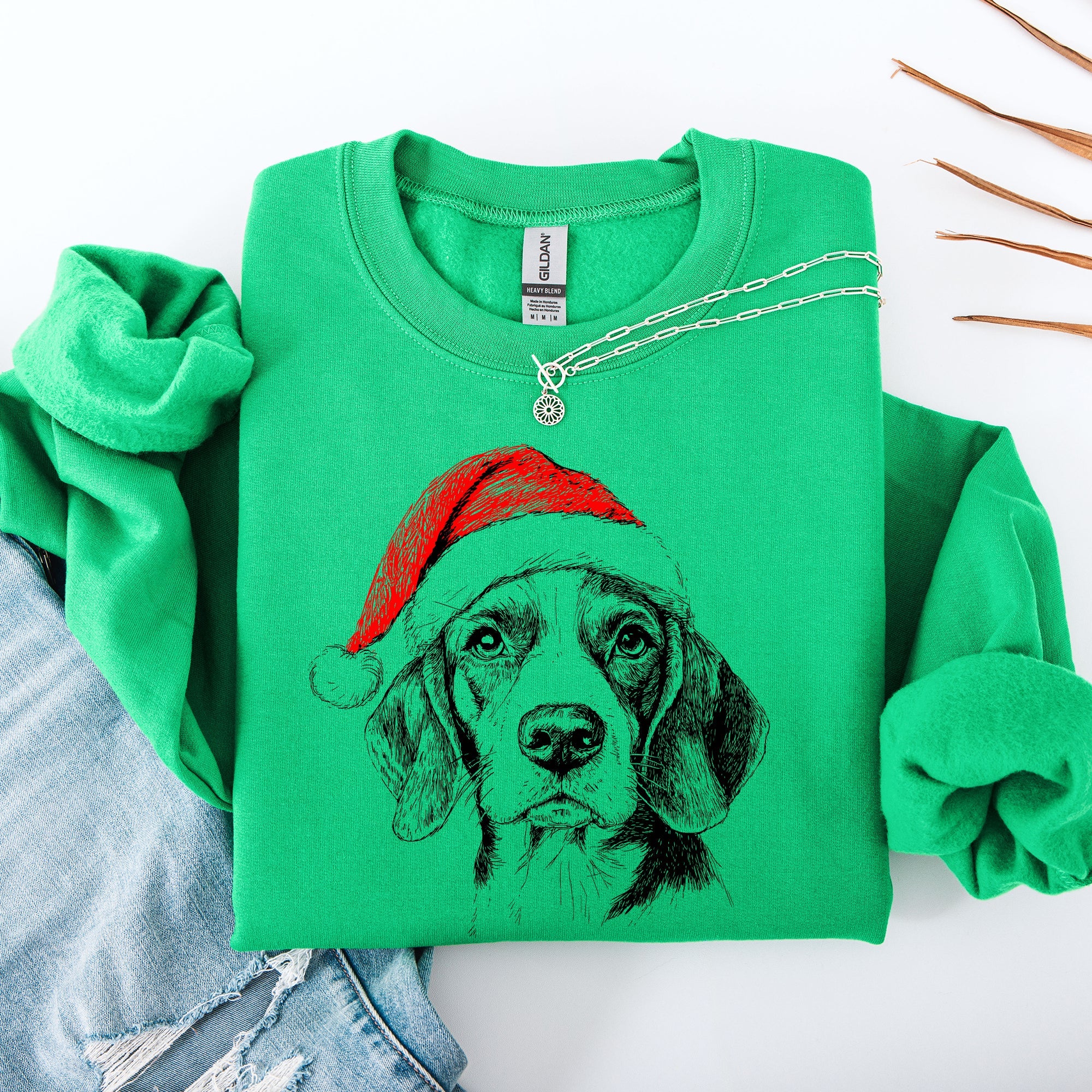 Beagle, Santa, Dog, Christmas, Dog Lover, Pet Sweatshirt