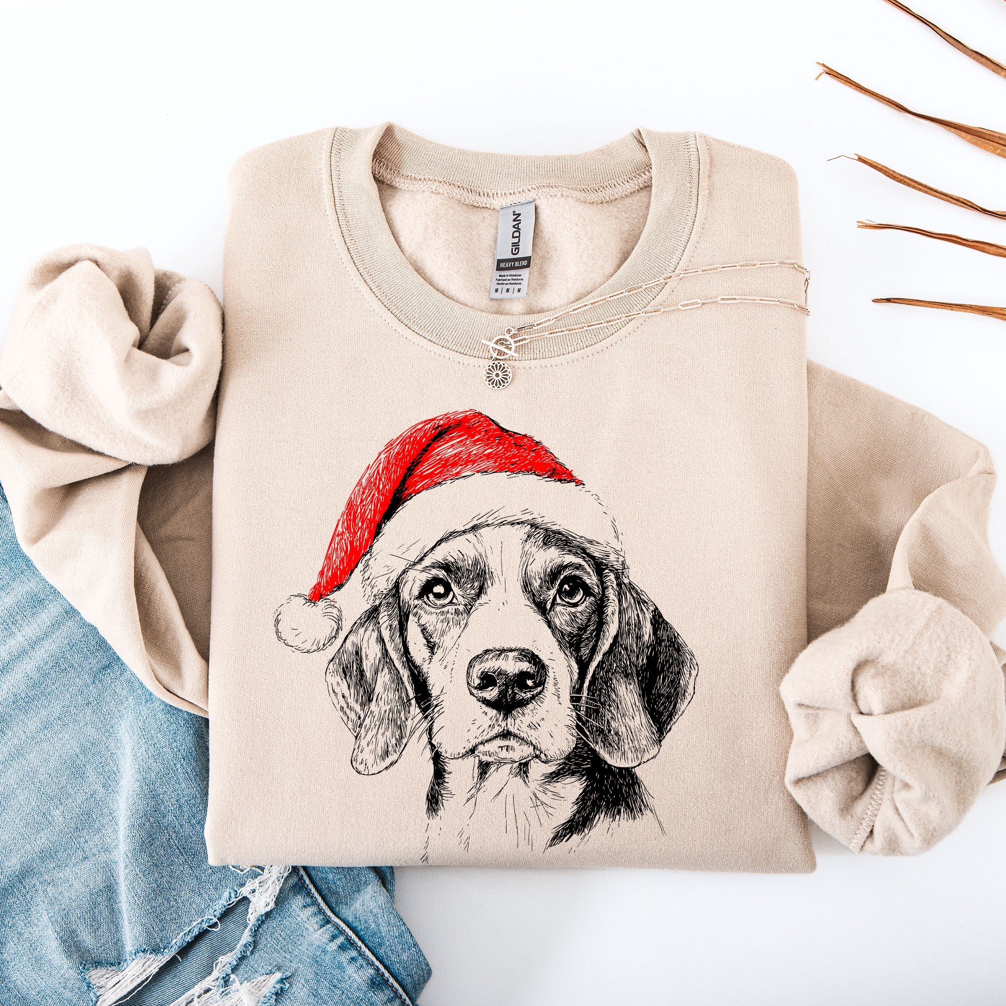 Beagle, Santa, Dog, Christmas, Dog Lover, Pet Sweatshirt