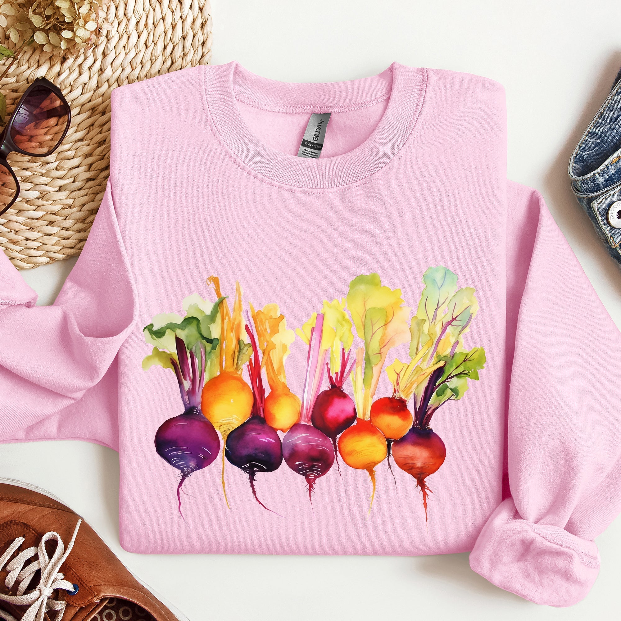 Beets, Watercolor Vegetables, Gardening Sweatshirt
