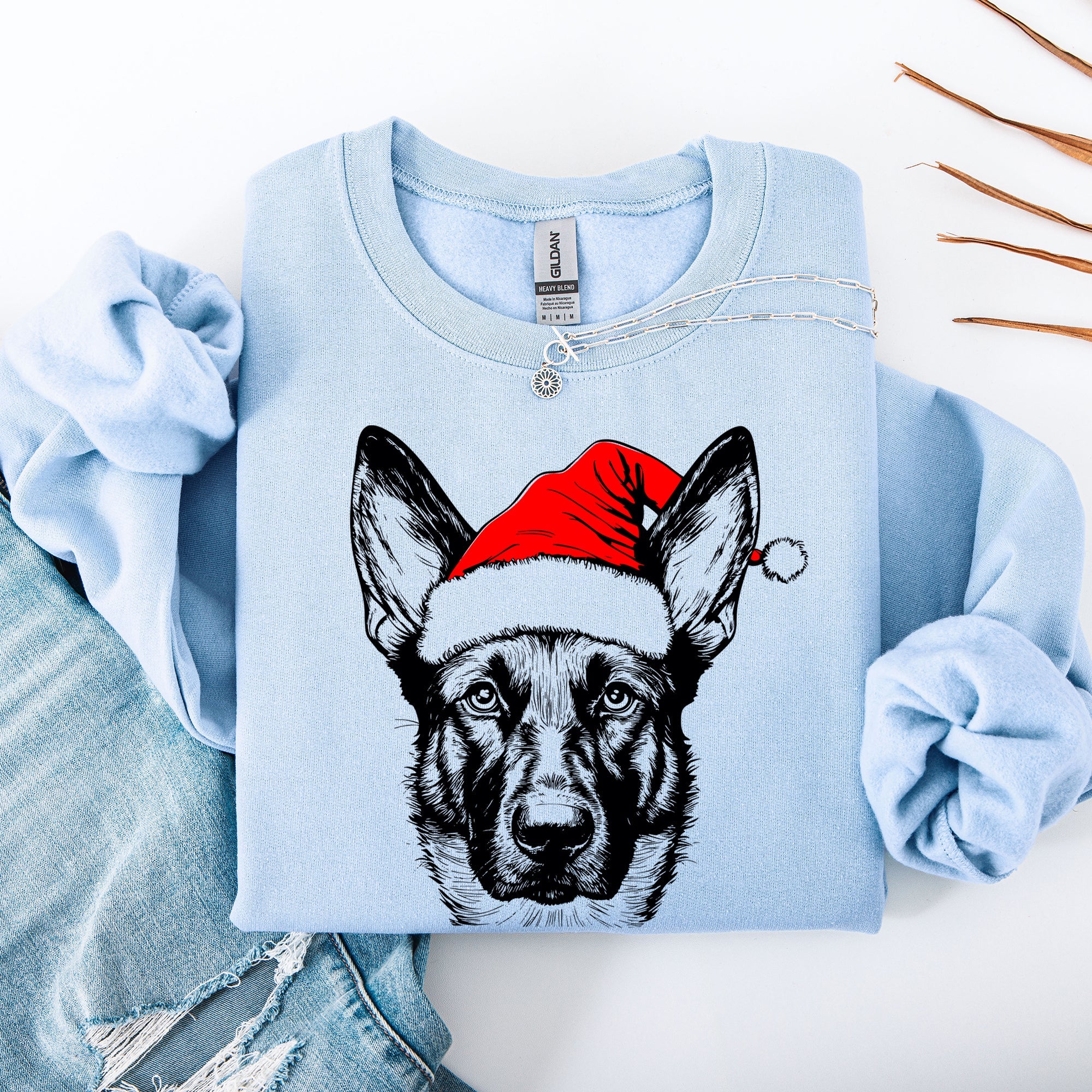 Belgian Malinois, Santa, Dog, Christmas, Dog Lover, Pet Sweatshirt