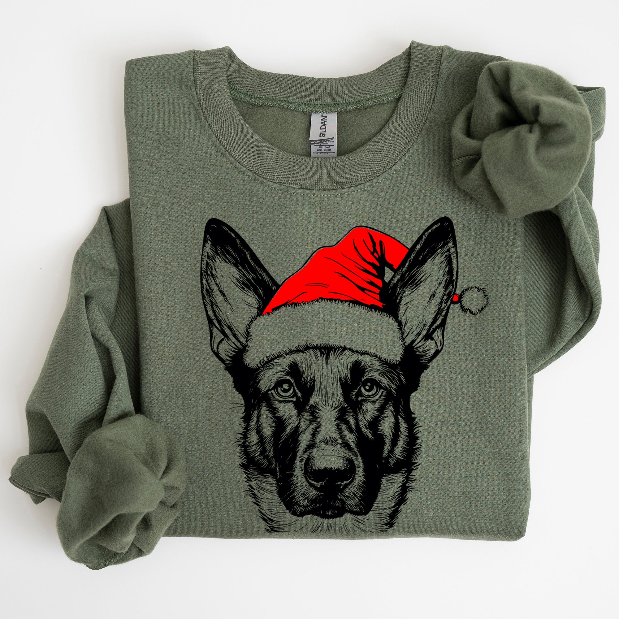 Belgian Malinois, Santa, Dog, Christmas, Dog Lover, Pet Sweatshirt