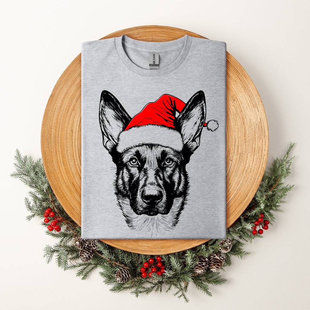 Belgian Malinois, Santa, Dog, Christmas, Dog Lover, Pet T-Shirt Comfort Colors T-Shirt