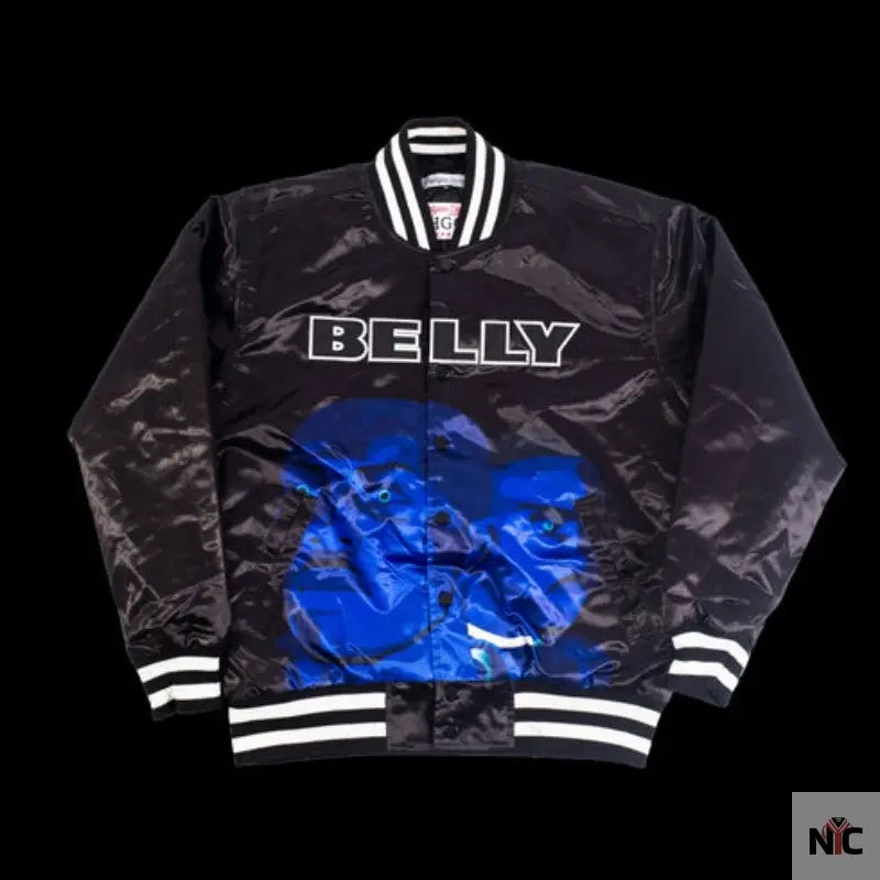 Belly Black Satin Jacket Clanton Jacket