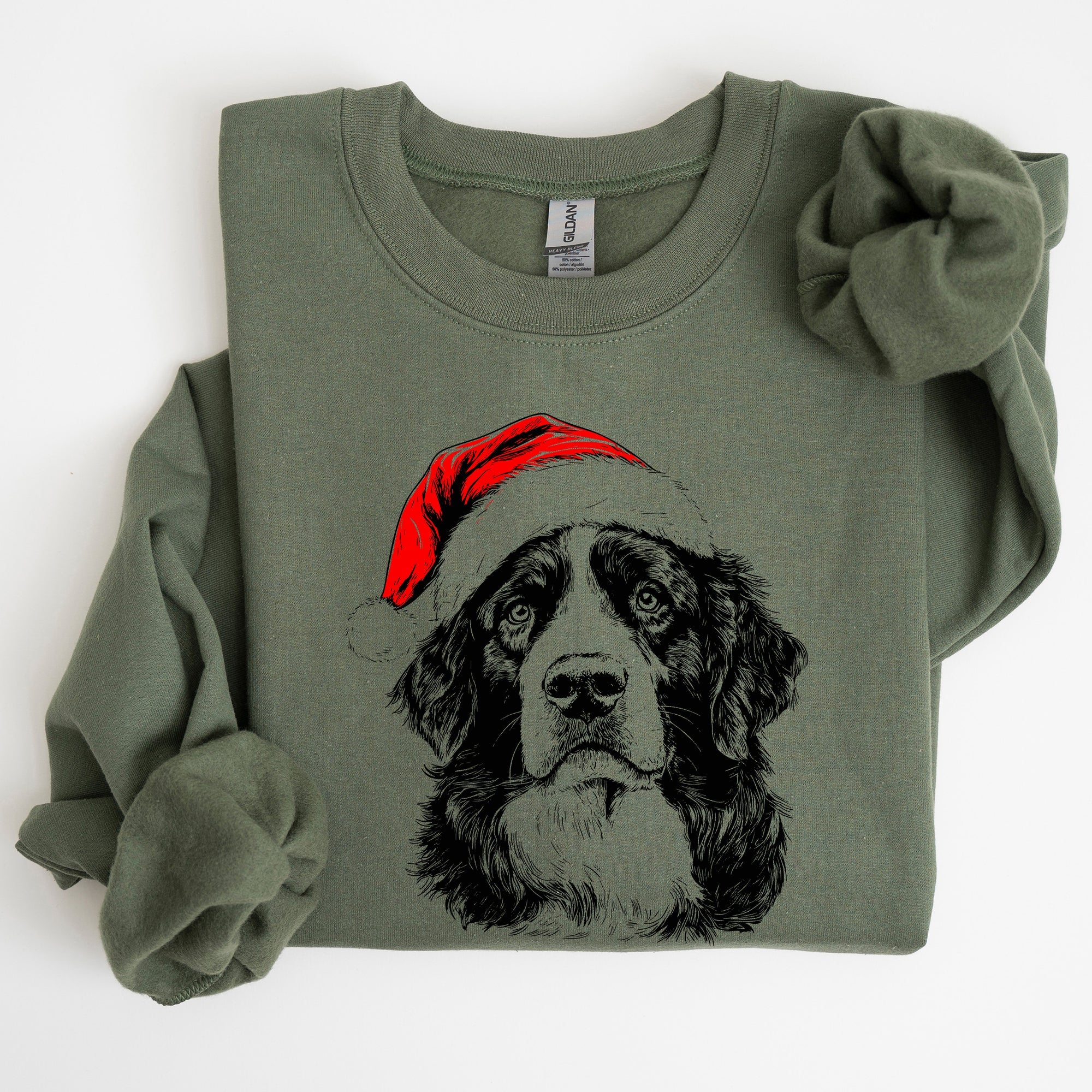 Bernese Mountain, Santa, Dog, Christmas, Dog Lover, Pet Sweatshirt