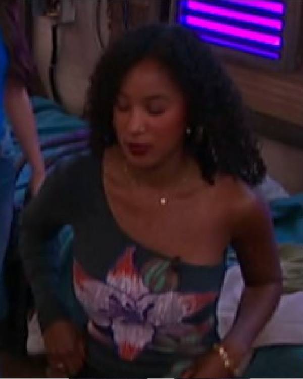 Big Brother USA Ashley Hollis Floral One Shoulder Top Shopotiny