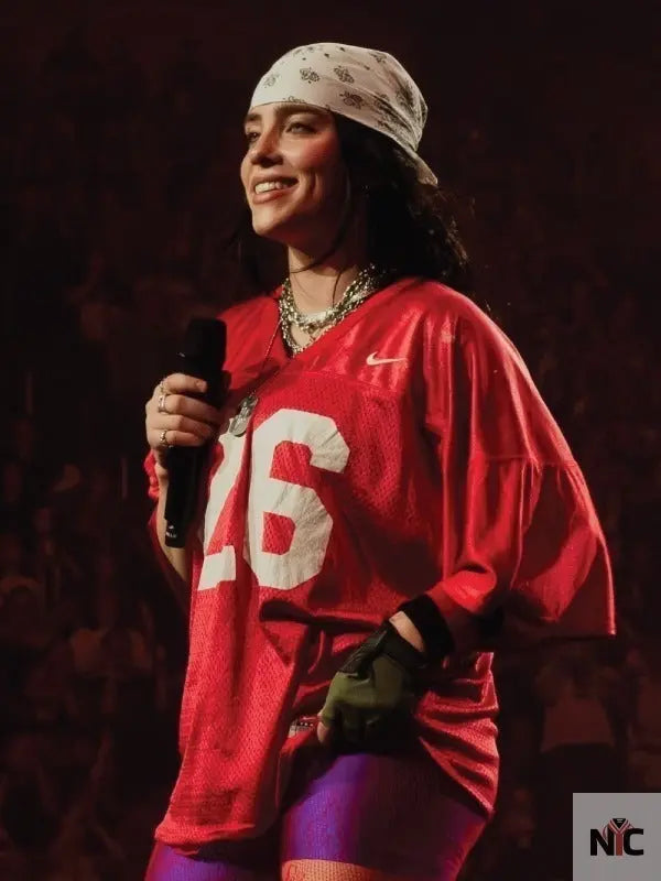 Billie Eilish 26 Red Jersey Clanton Jacket
