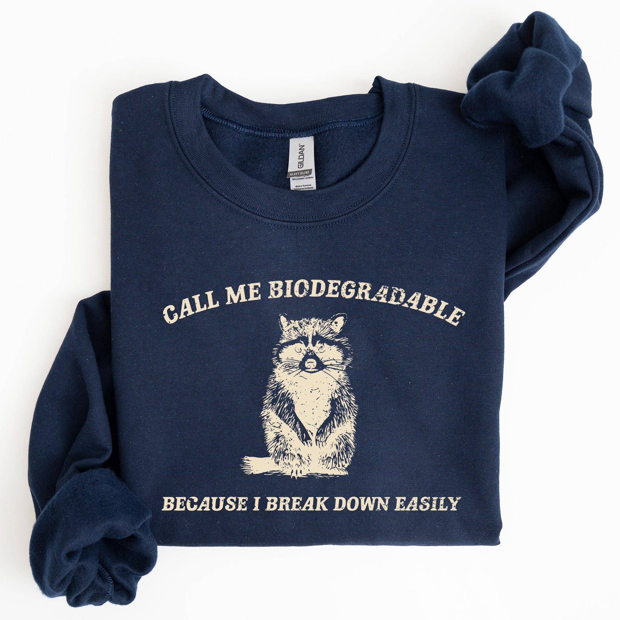 Biodegradable, Mental Health, Meme, Aesthetic, Funny Sweatshirt