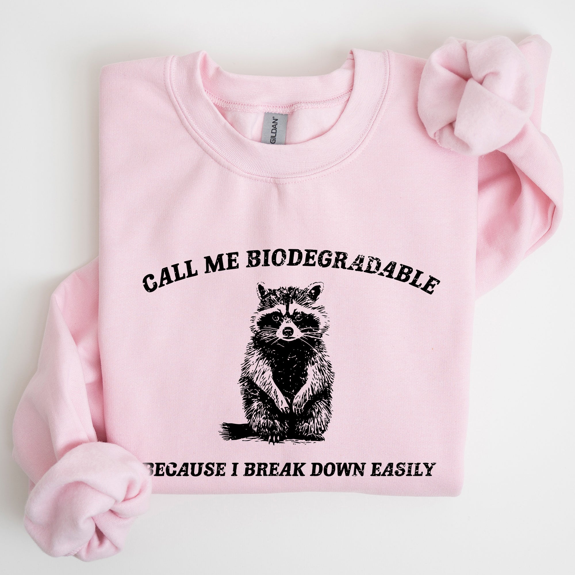 Biodegradable, Mental Health, Meme, Aesthetic, Funny Sweatshirt