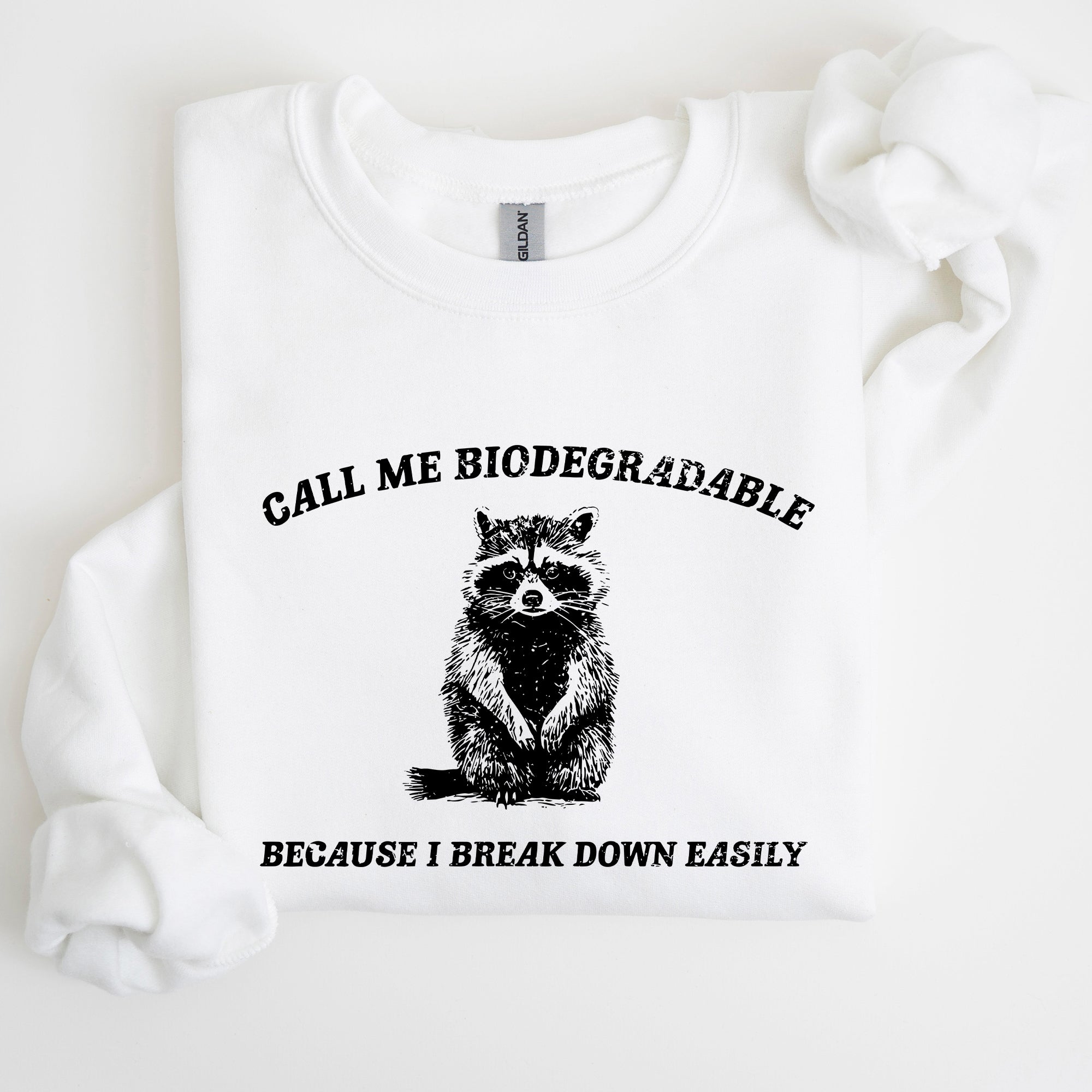 Biodegradable, Mental Health, Meme, Aesthetic, Funny Sweatshirt