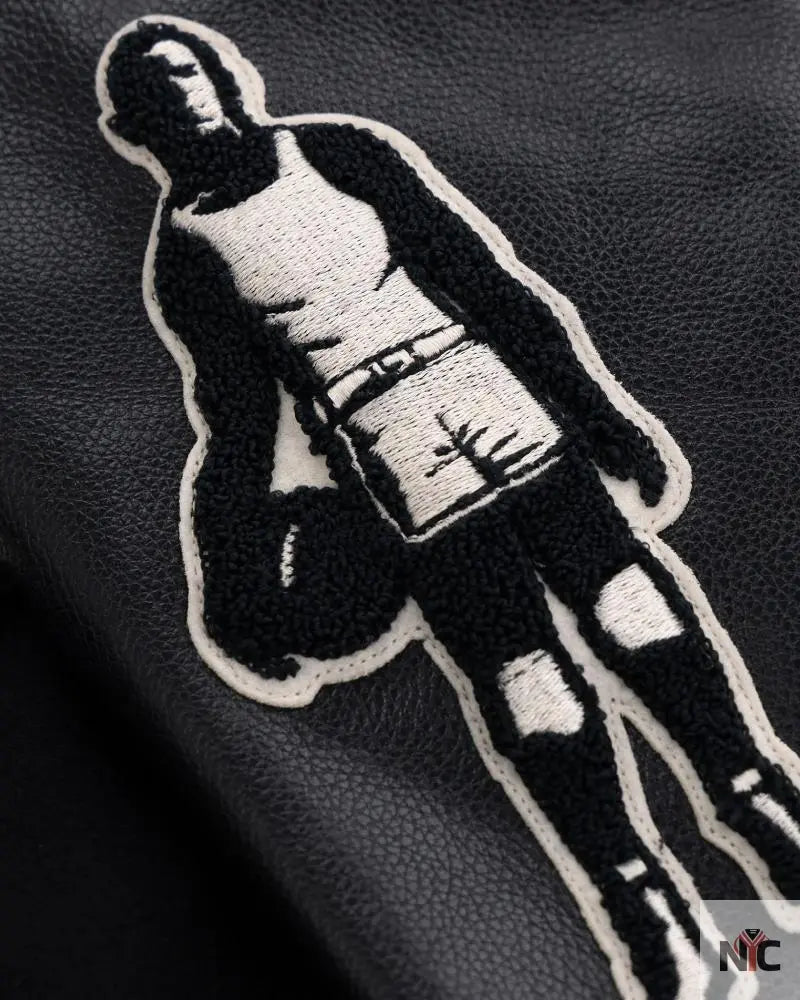 Black Fives Varsity Jacket Clanton Jacket