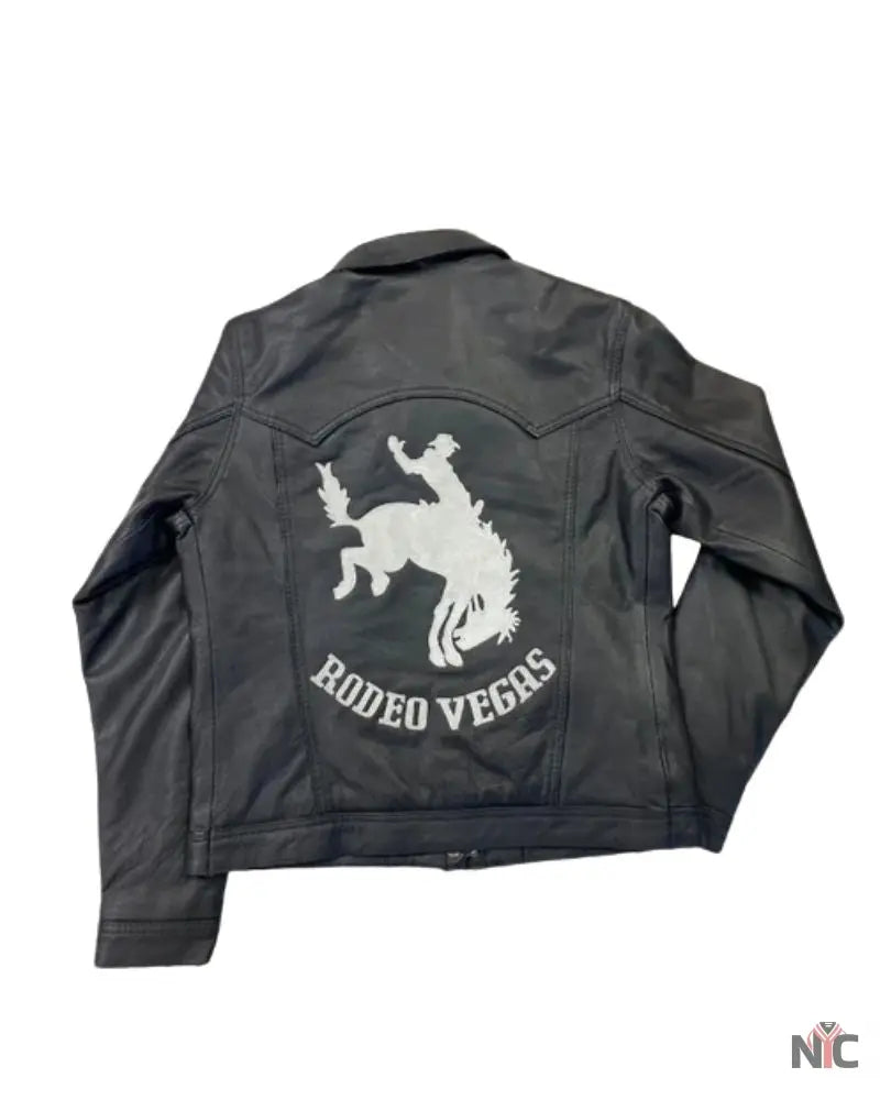 Black Ladies Leather Jacket Clanton Jacket