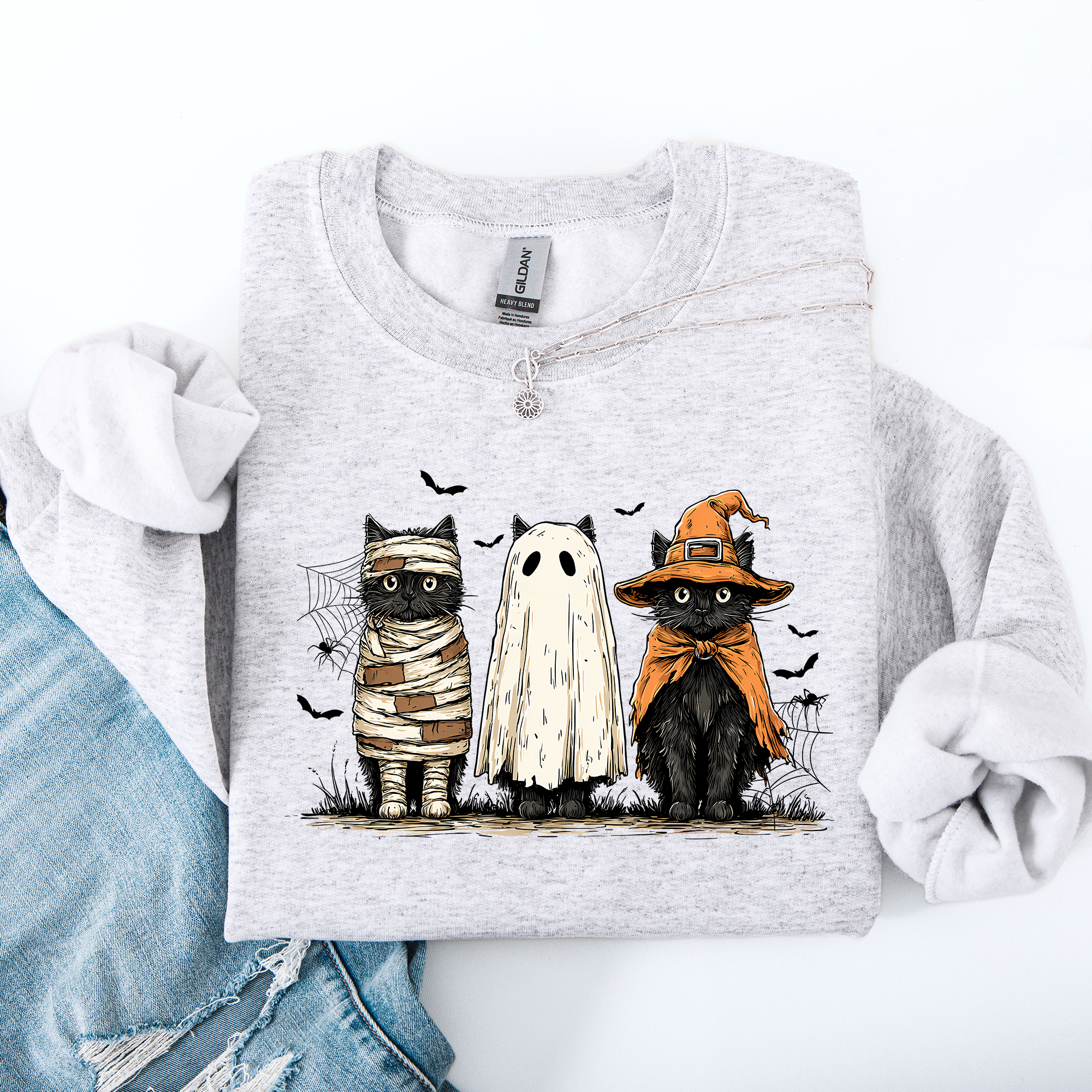 Black Cats, Boo, Ghost Cats, Retro Halloween, Gothic, Halloween Cat Mama Shirt, Autumn, Black Cat, Halloween Sweatshirt