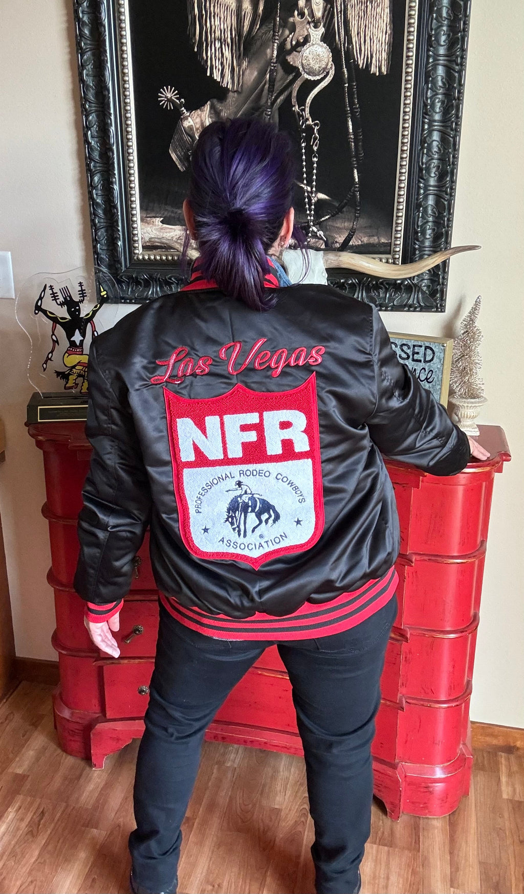 Black Classic NFR Bomber