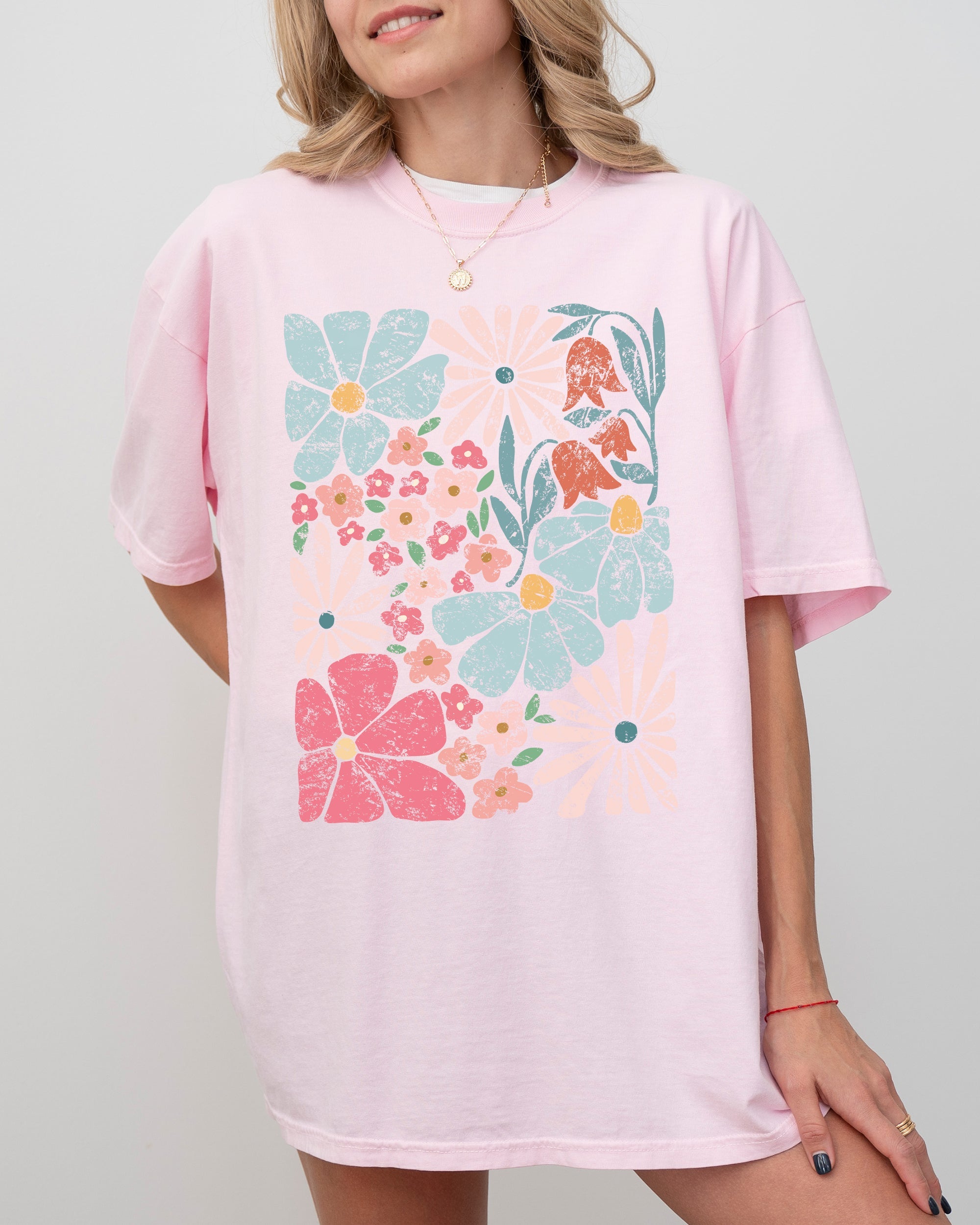 Blossoms, Gorgeous Abstract Flowers, Boho Floral Design, Summer Vibes, Gardening, Festival, Nature Shirt Comfort Colors T-Shirt