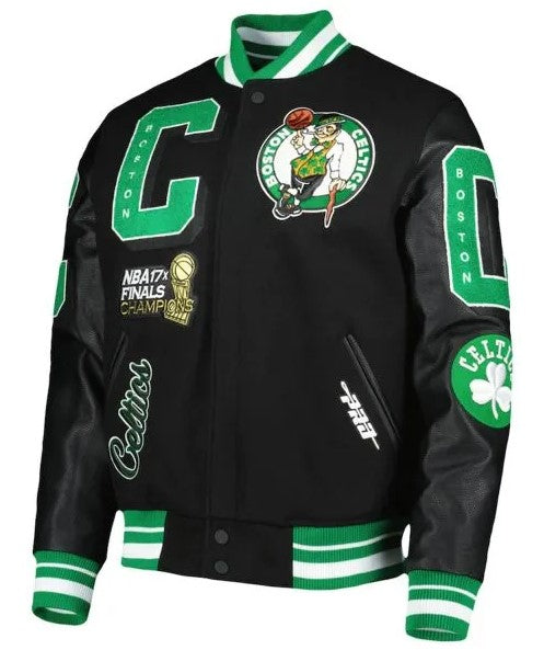 Boston Celtics Black Championship Jacket