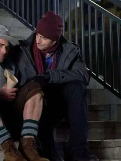 Brandon Routh A Keller Christmas Vacation Wool Coat