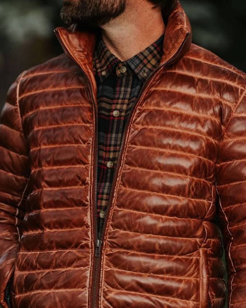 Bridger Leather Down Jacket