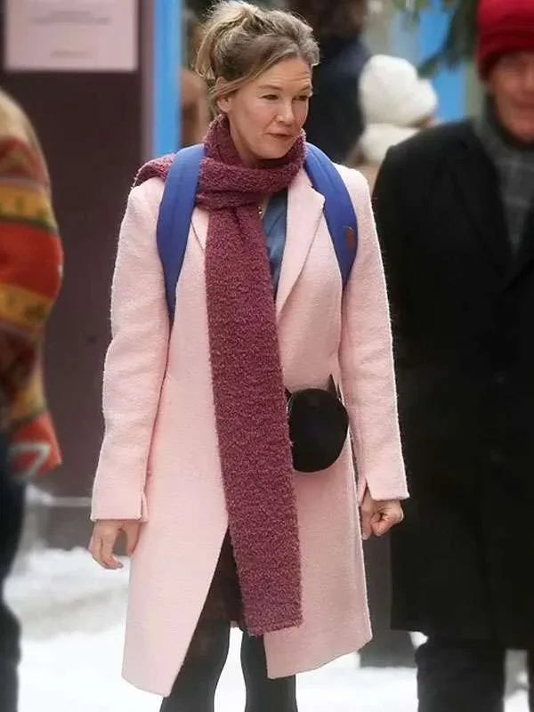 Bridget Jones Mad About The Boy Renée Zellweger Pink Coat