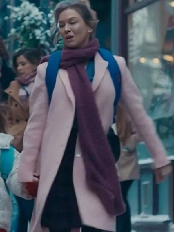 Bridget Jones Mad About The Boy Renée Zellweger Pink Coat
