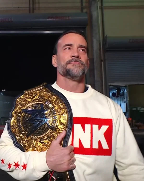 CM Punk White Sweatshirt