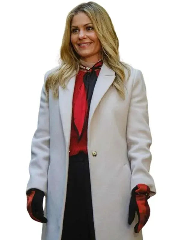 Candace Cameron Bure Home Sweet Christmas White Coat