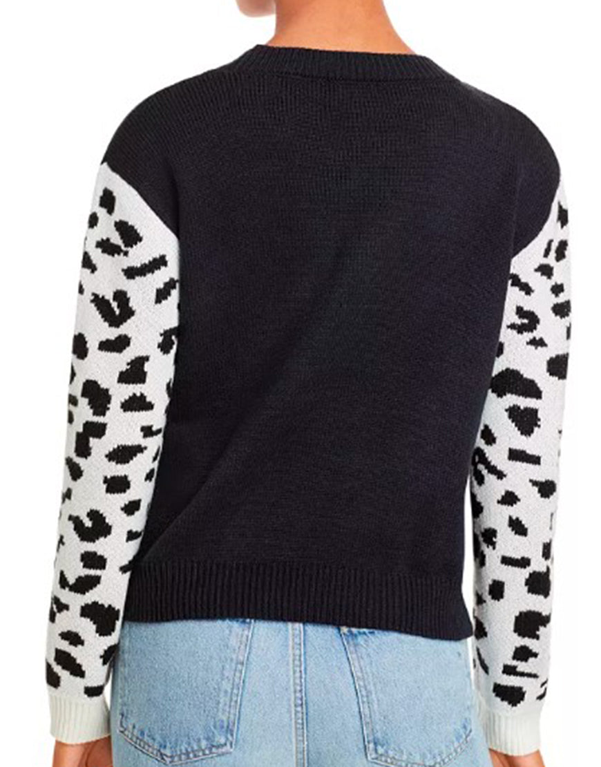 Celebrity IOU 2025 Tyra Banks Leopard Sleeve Sweater