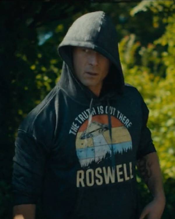 Chad Powers Glen Powell Grey Hoodie