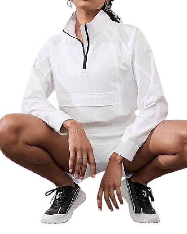 Chad Powers Perry Mattfeld White Zip Top