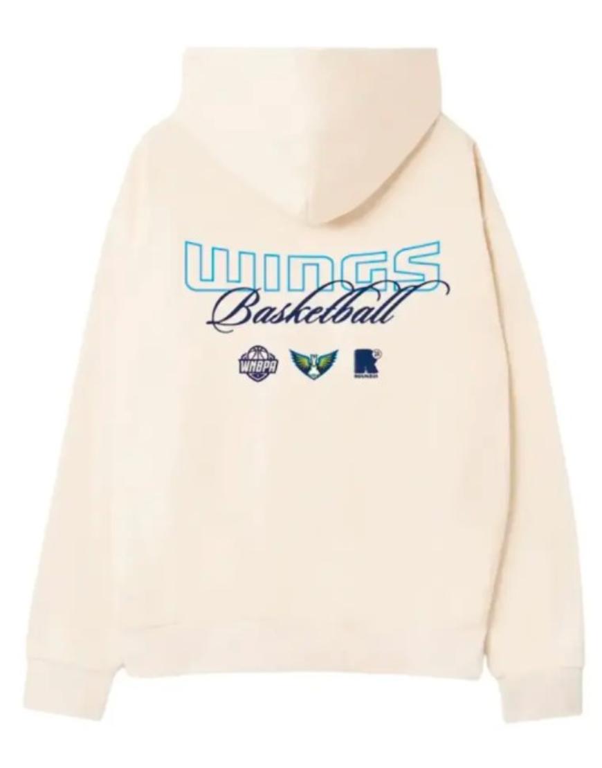 Dallas Wings Paige Bueckers Round21 Cream 2025 WNBA Hoodie