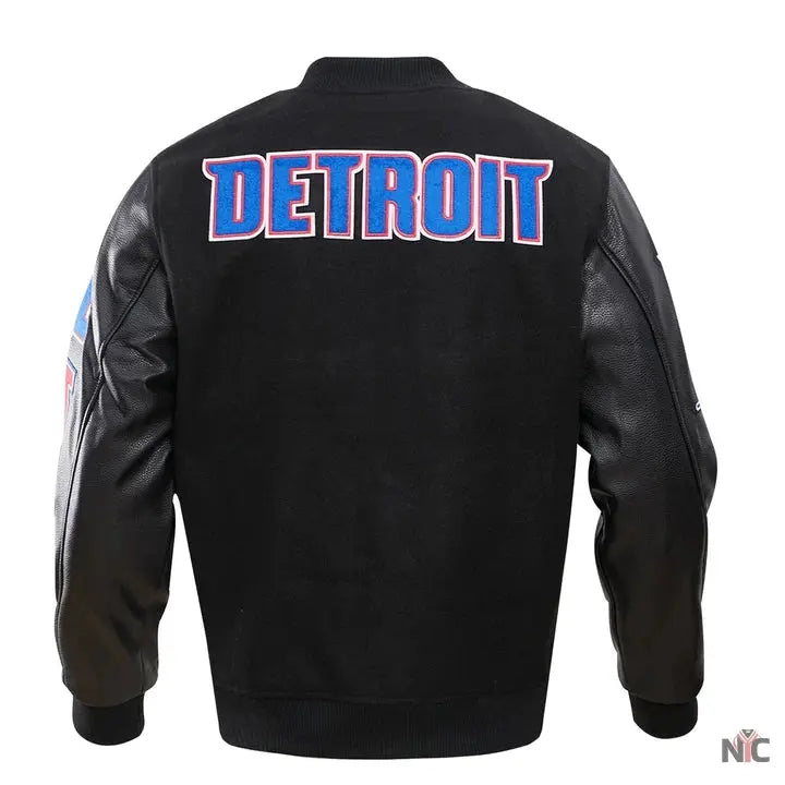Detroit Pistons Classic Wool Varsity Jacket Clanton Jacket