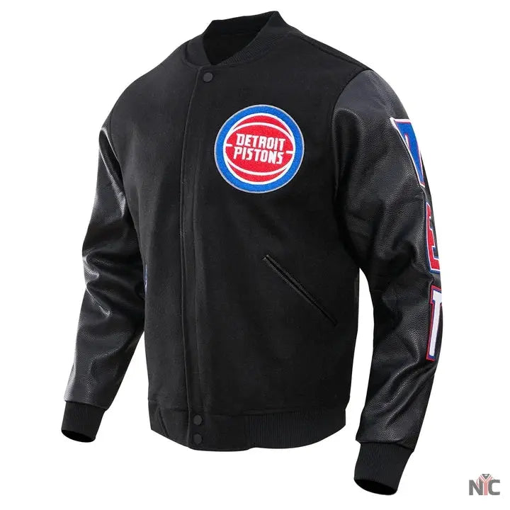 Detroit Pistons Classic Wool Varsity Jacket Clanton Jacket