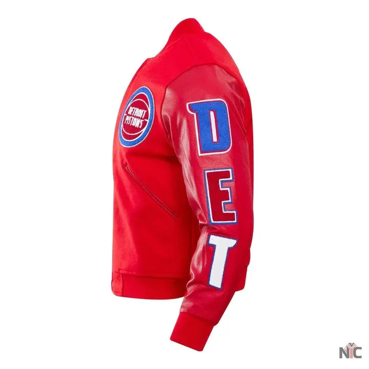 Detroit Pistons Classic Wool Varsity Jacket Clanton Jacket