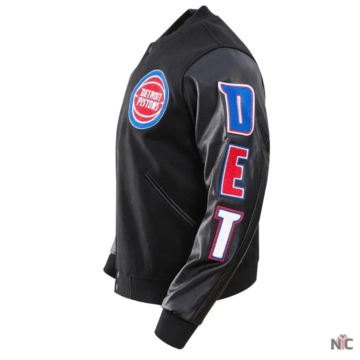 Detroit Pistons Classic Wool Varsity Jacket Clanton Jacket