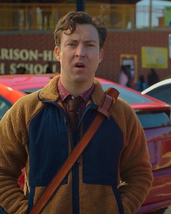 English Teacher S02 Brian Jordan Alvarez Brown Pile Jacket