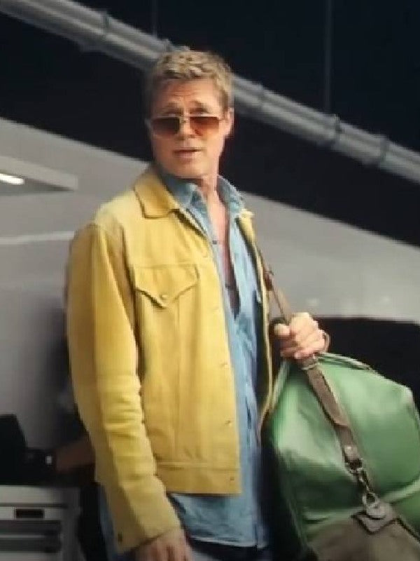 F1 The Movie 2025 Brad Pitt Suede Leather Jacket
