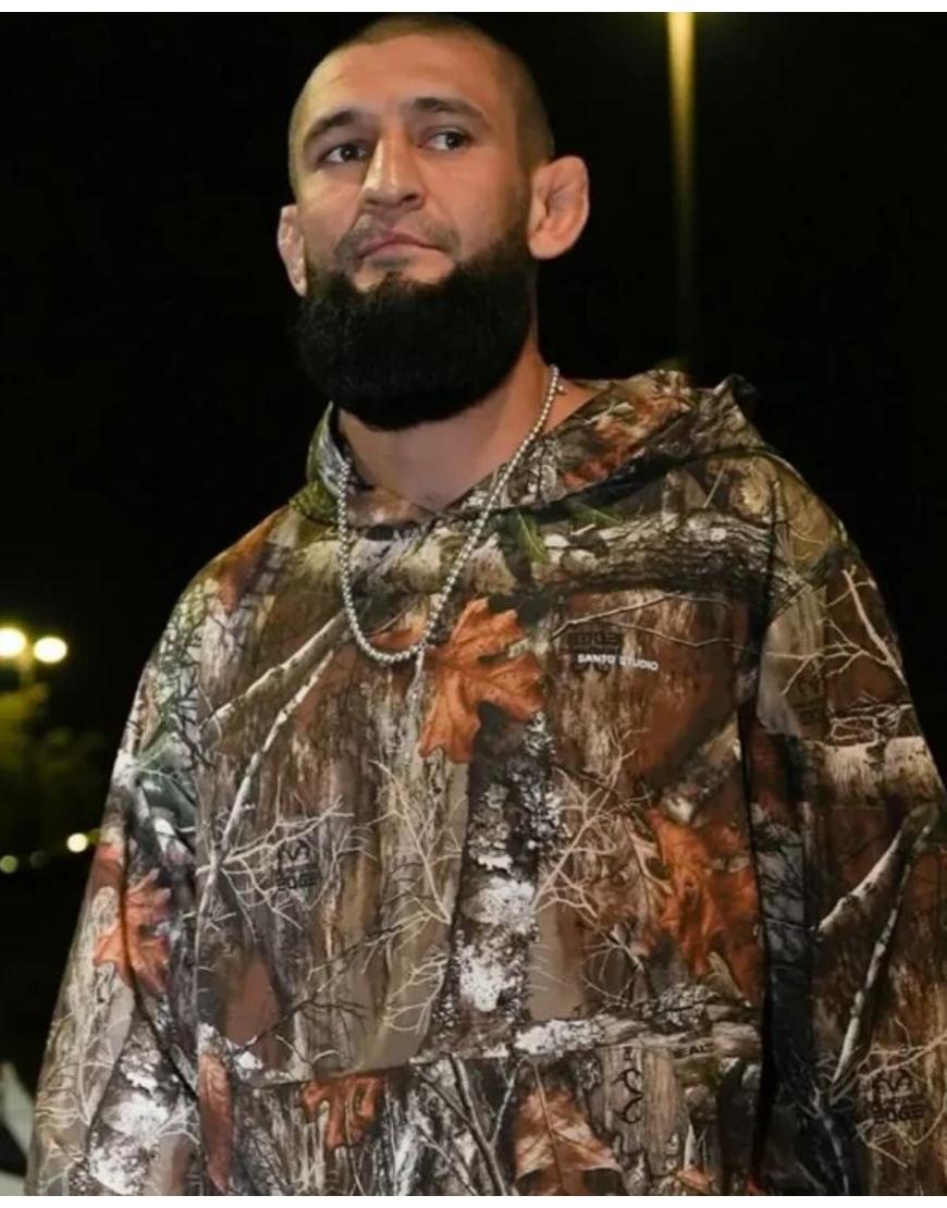 Khamzat Chimaev UFC 319 Camo Hoodie