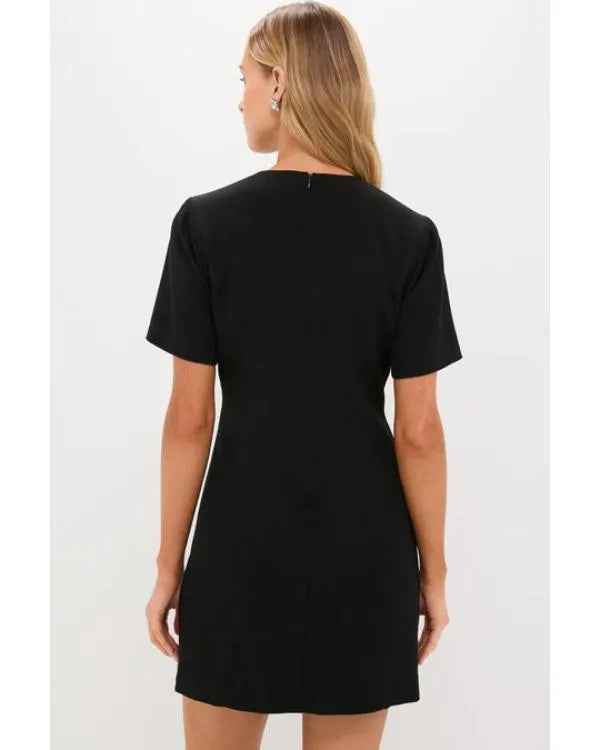 Finding Mr Christmas S02 Black Embellished Bow Dress