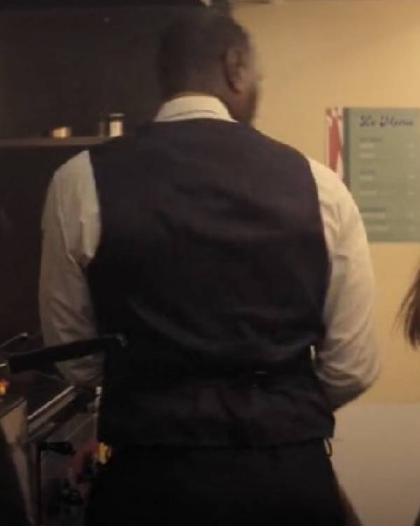 French Lover Omar Sy Blue Vest