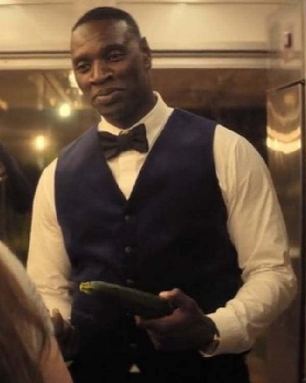 French Lover Omar Sy Blue Vest