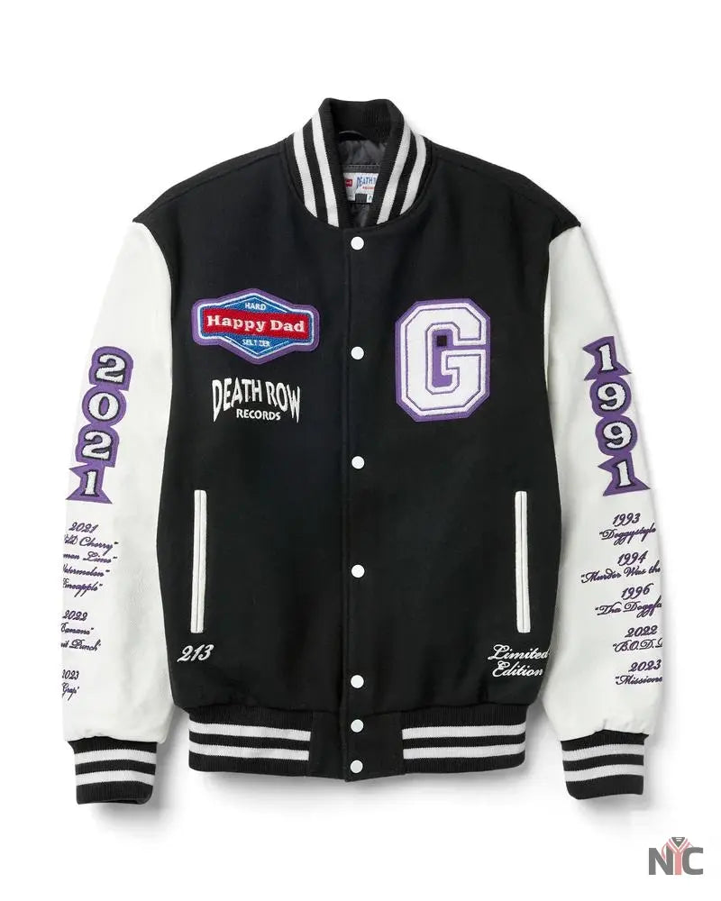 Happy Dad x Death Row Varsity Jacket Clanton Jacket
