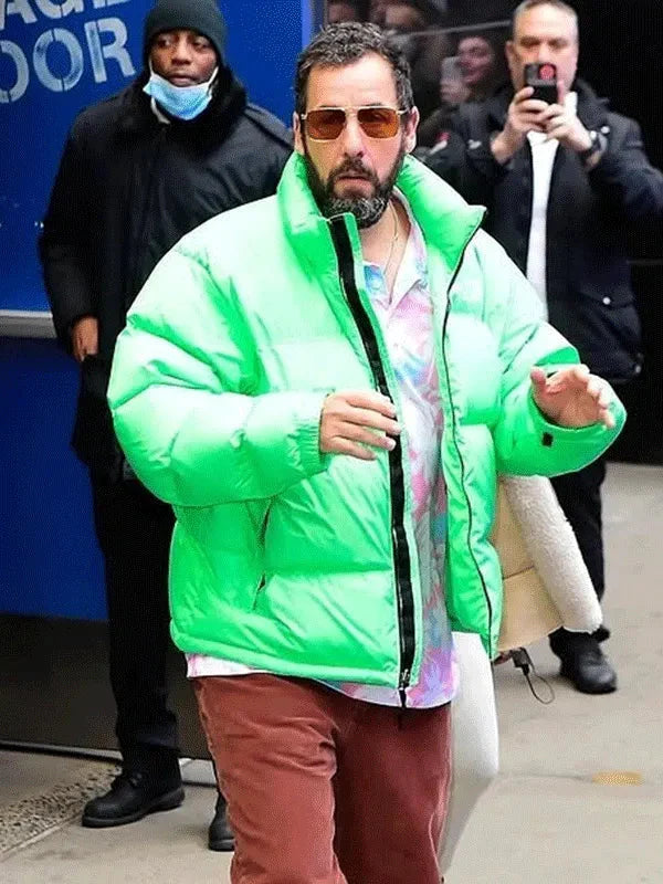 Happy Gilmore 2 Adam Sandler Green Puffer Jacket Clanton Jacket