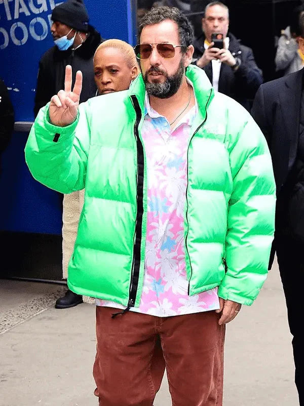 Happy Gilmore 2 Adam Sandler Green Puffer Jacket Clanton Jacket